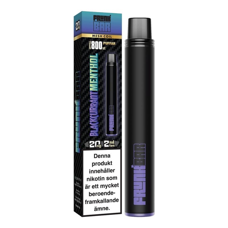 Frunk Bar Mesh Blackcurrant Menthol Engångs Vape