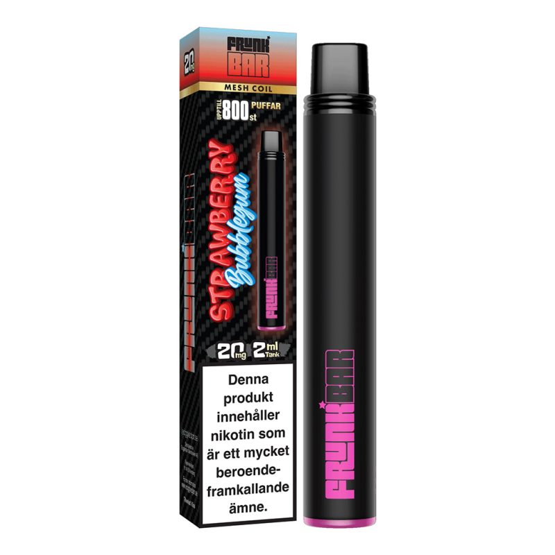 Frunk Bar Mesh Strawberry Bubblegum Engångs Vape